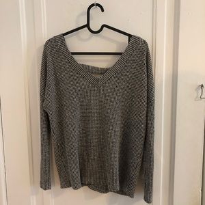 Open back sweater